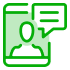 Phone chat icon.